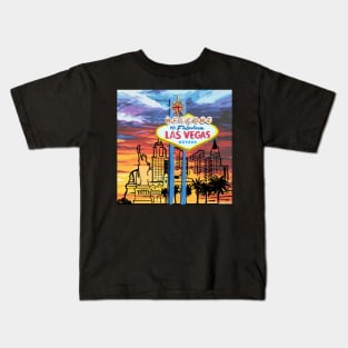 Las Vegas signboard Kids T-Shirt